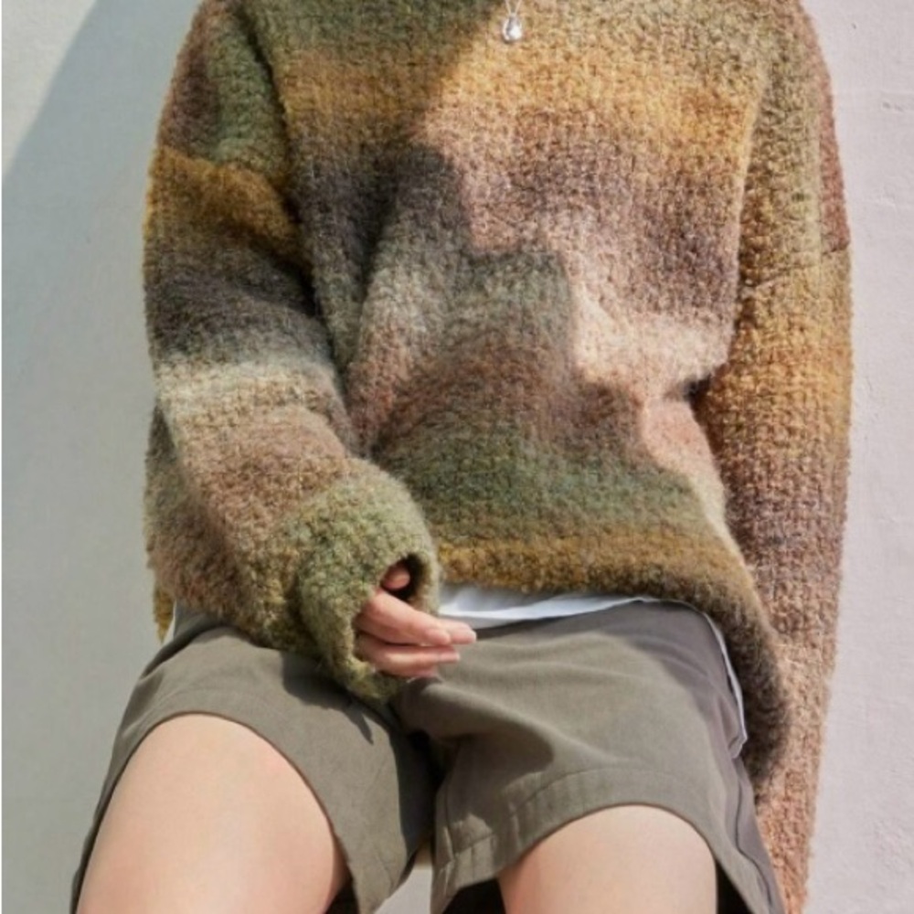 Multicolor Ombre Women's Sweater